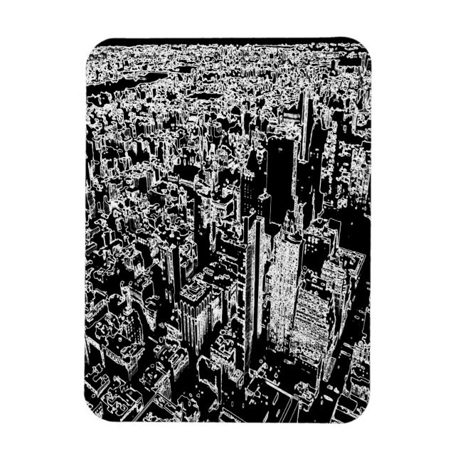 Manhattan entworfen magnet (Vertikal)