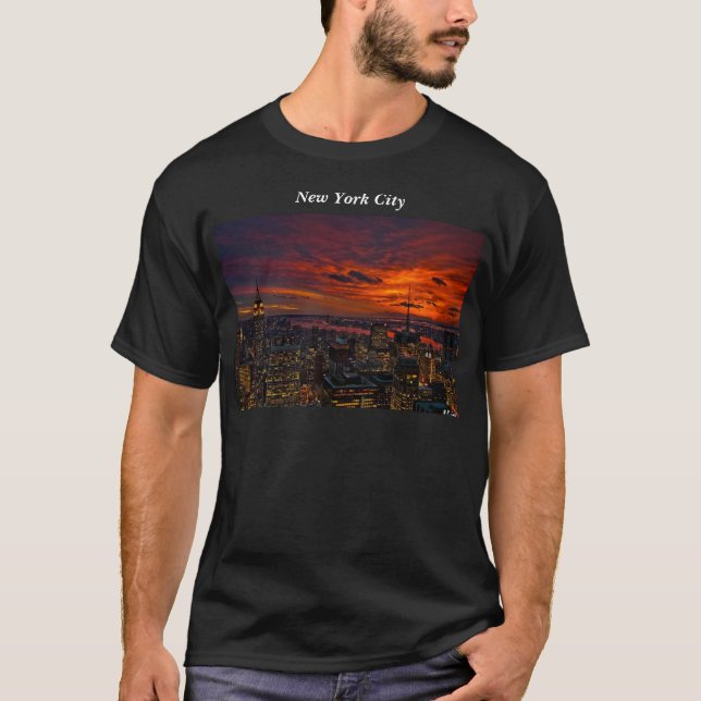 Manhattan-Himmel T-Shirt (Vorderseite)