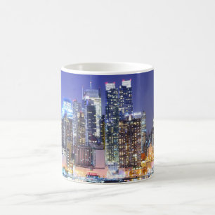 Manhattan Illuminated City Kaffeetasse