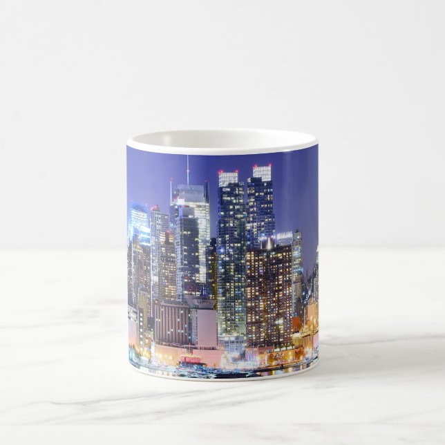 Manhattan Illuminated City Kaffeetasse (Mittel)