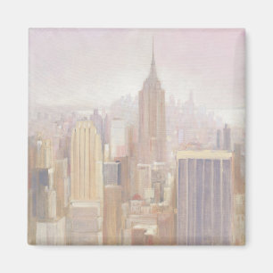 Manhattan im Nebel   New York City Magnet