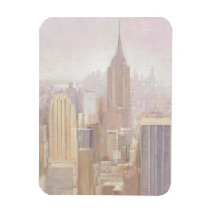 Manhattan im Nebel   New York City Magnet