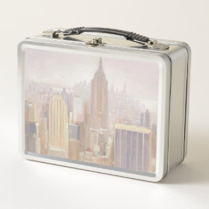 Manhattan im Nebel New York City Metall Brotdose