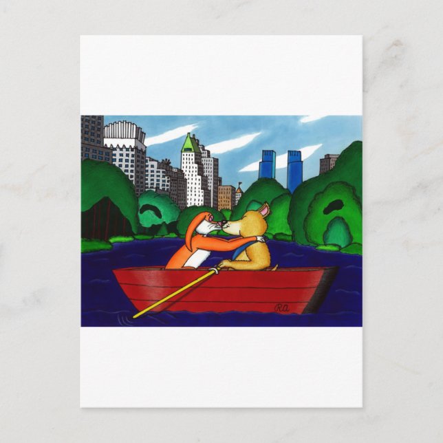 Manhattan Kiss Postkarte (Vorderseite)
