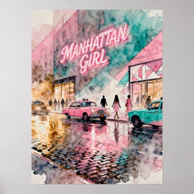 Manhattan Mädchen Poster (Vorne)