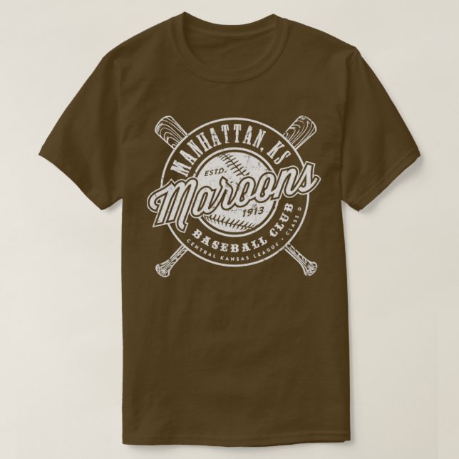 Manhattan Maroons Baseball T-Shirt (Design vorne)