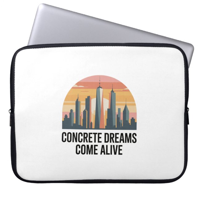 Manhattan Mentalität New York Laptopschutzhülle (Vorderseite)