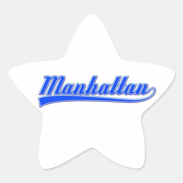 Manhattan mit Swash Stern-Aufkleber (Vorderseite)