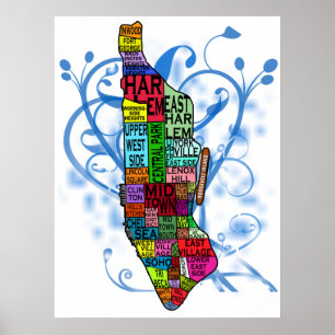 Manhattan-Nachbarschafts-Druck Poster