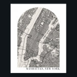 Manhattan New York Boho Minimal Arch Street Karte Poster<br><div class="desc">Manhattan New York Boho Minimal Arch Street Karte</div>