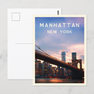 Manhattan - New York City Postkarte