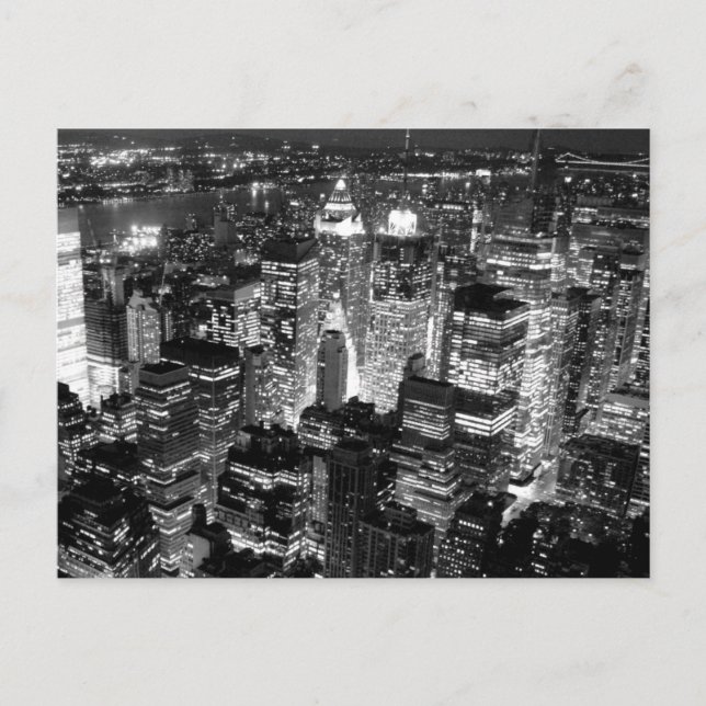 Manhattan New York City Postkarte (Vorderseite)