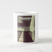 Manhattan New York City Travel Poster.