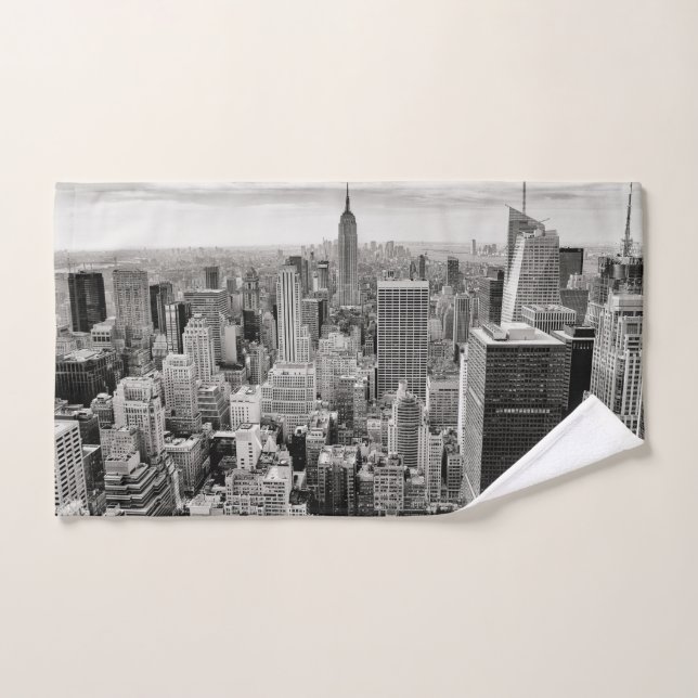 Manhattan, New York (Panorama) Badetuch-Set Badhandtuch Set (Handtuch)