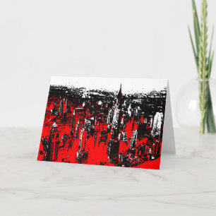 Manhattan New York Pop Art Modern Karte