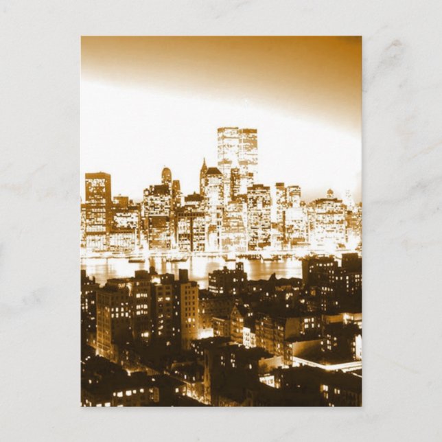 Manhattan New York Postkarte (Vorderseite)