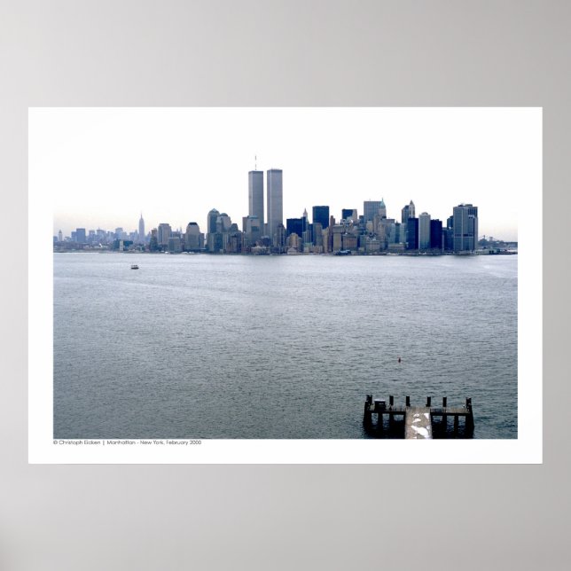 Manhattan - New York Skyline, Februar 2000 Poster (Vorne)
