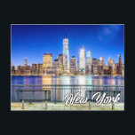 Manhattan, New York, USA Postkarte<br><div class="desc">Diese landschaftliche Postkarte zeigt ein Foto der wunderschönen Stadt Manhattan im Staat von New York. Diese schöne Postkarte wäre ideal für Freunde,  Familie und Kollegen.</div>