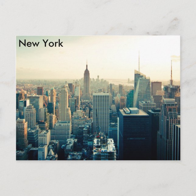 Manhattan, New Yorker City Skyline Postkarte (Vorderseite)