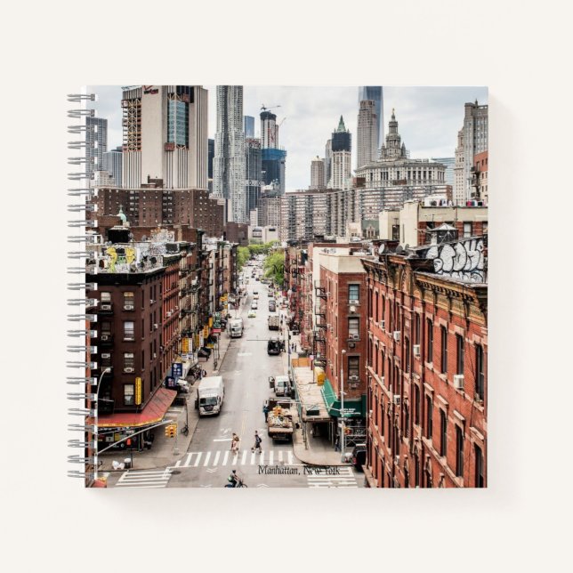 Manhattan, New Yorker Stadtbild-Foto Notizbuch (Vorderseite)