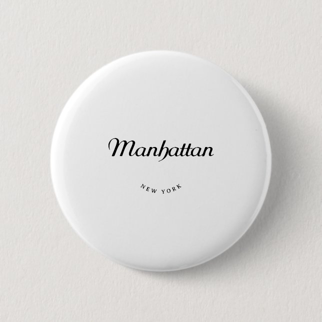 Manhattan NY Button (Vorderseite)