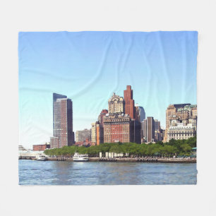 Manhattan NY - Manhattan Skyline an einem klaren T Fleecedecke