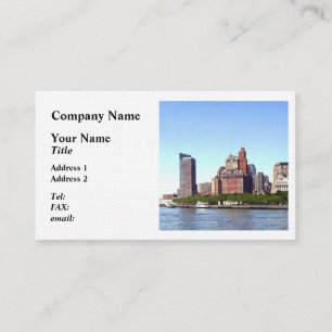 Manhattan NY - Manhattan Skyline an einem klaren T Visitenkarte