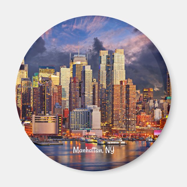 Manhattan, NY Skyline Magnet (Vorne)
