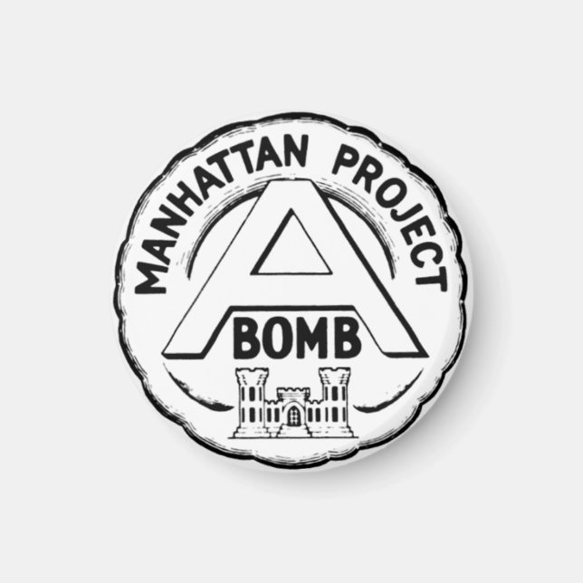 Manhattan Project Abzeichen Magnet (Vorne)