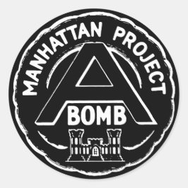 Manhattan Project Los Alamos, Nuclear WW2 Runder Aufkleber