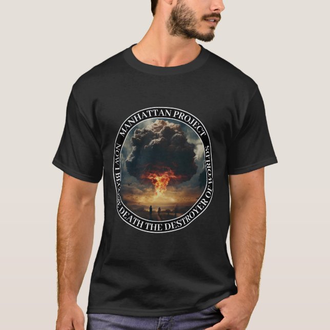 Manhattan Project Nuklear Bomb Atomstreuzimmer T-Shirt (Vorderseite)