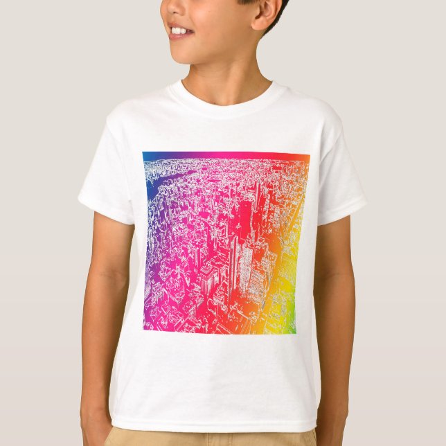 Manhattan Regenbogen T-Shirt (Vorderseite)