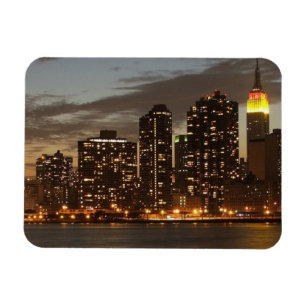 Manhattan Skycrapers bei Nacht Magnet