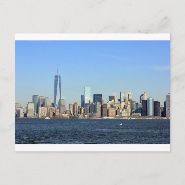 Manhattan Skyline New York City Postkarte (Vorderseite)