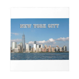 Manhattan Skyline New York City USA Notizblock