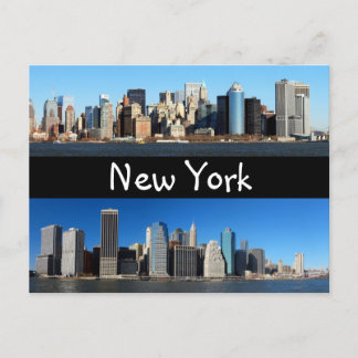 Manhattan Skyline, New York Postkarte