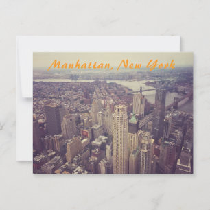Manhattan Skyline Postkarte