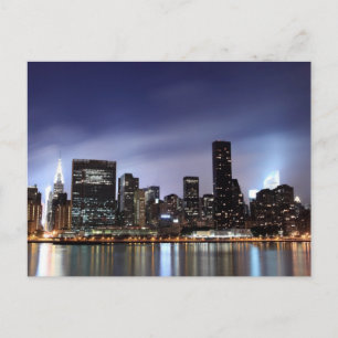 Manhattan Skyline View From East River, NYC Postkarte
