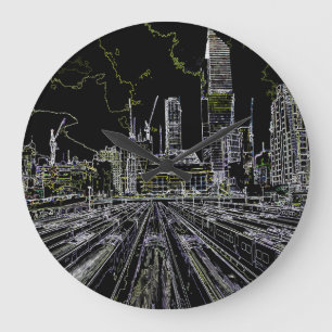 Manhattan-Station Große Wanduhr