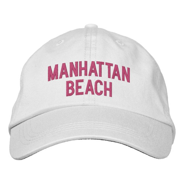 MANHATTAN-STRAND BESTICKTE BASEBALLKAPPE (Vorderseite)