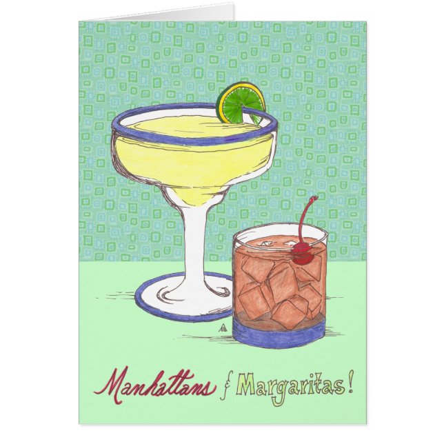 Manhattans et margaritas | personnalisable (Devant)