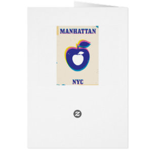 Manhatten NYC Vintage 'Großer Apfel' Reiseposter