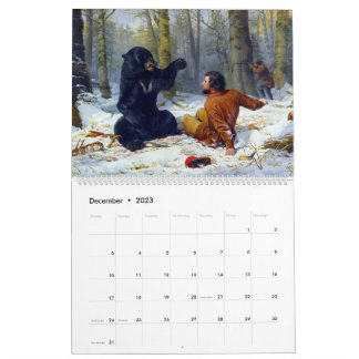 ManHöhle Jagd Natur Wilderness Sport Kalender