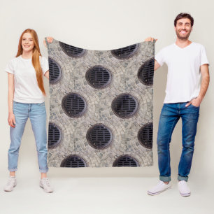 Manhole-Abdeckung und Kopfsteindecke Fleecedecke
