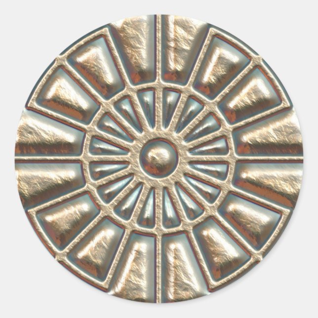 Manhole Cover Runder Aufkleber (Vorderseite)