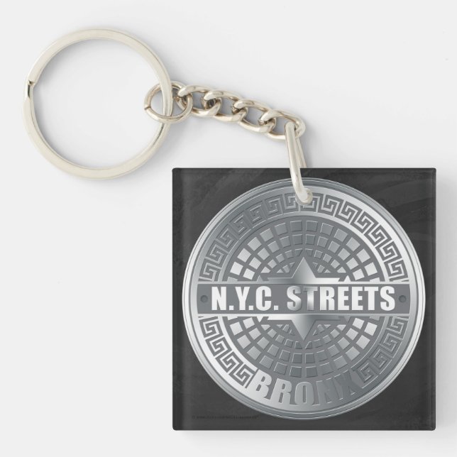 Manhole Covers Bronx Schlüsselanhänger (Vorderseite)