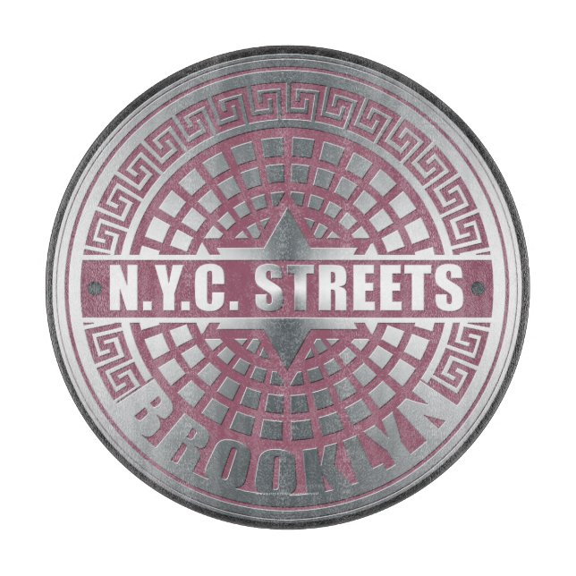 Manhole Covers Brooklyn Schneidebrett (Vorderseite)