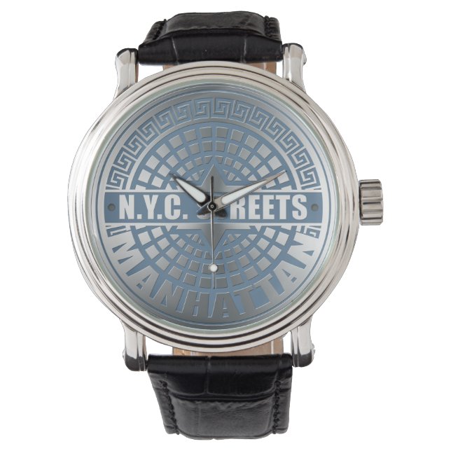 Manhole Covers Manhattan Armbanduhr (Vorderseite)