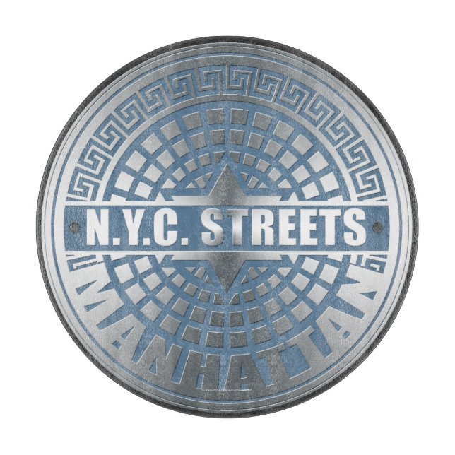Manhole Covers Manhattan Schneidebrett (Vorderseite)