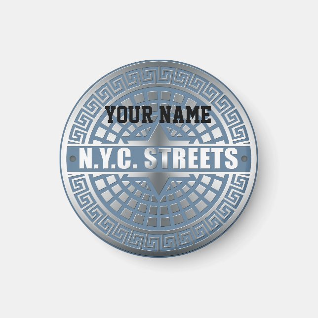 Manhole Covers NYC Magnet (Vorne)